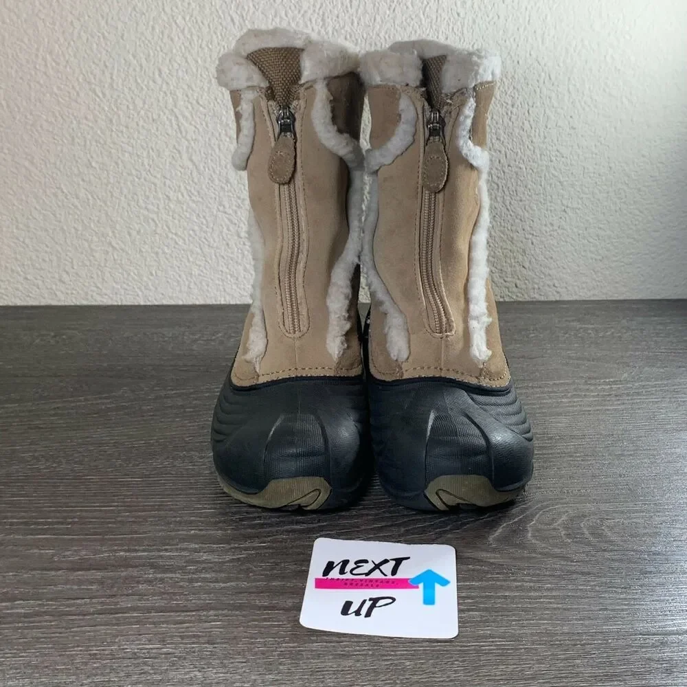 Unisex Little Kids sz 3-Columbia Zip Up Waterproof Insulated Winter Snow Boots